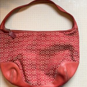 Vintage red Coach bag